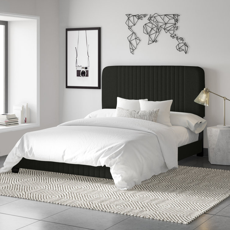 Mercury Row® Delp Upholstered Low Profile Standard Bed & Reviews Wayfair